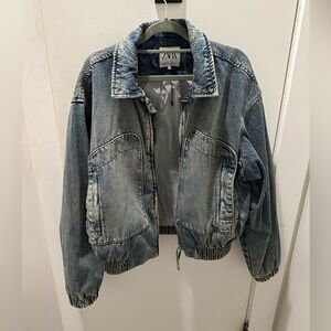 ZARA Denim Jacket in Washed Blue